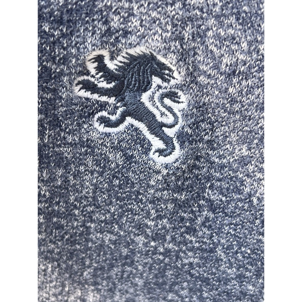 Express Heather‎ Blue Long Sleeve Full Zip Hoodie Sweatshirt Size Large-Flaw - Picture 3 of 5